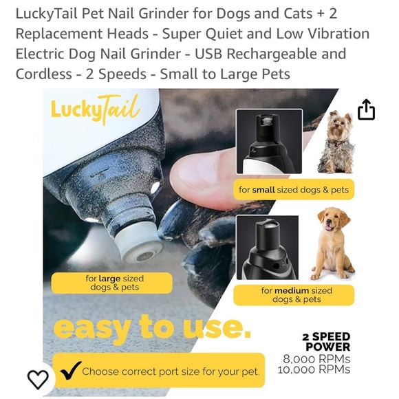 Nail grinder for dogs/cats used once like new - Picture 2 of 6